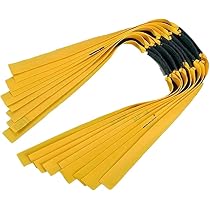 6-Pack Premium Leather Slingshot Replacement Rubber Bands For Hunting Catapult