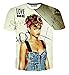 FaPlus Men's Fashion Love Me Girl 3D Print Casual T-Shirts