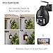Ctronics PTZ Camera Outdoor,1080P WiFi Security IP Camera, 355° Pan 120° Tilt 4X Optical Zoom, Instant Notification of Motion Detection,165ft Night Vision, Black