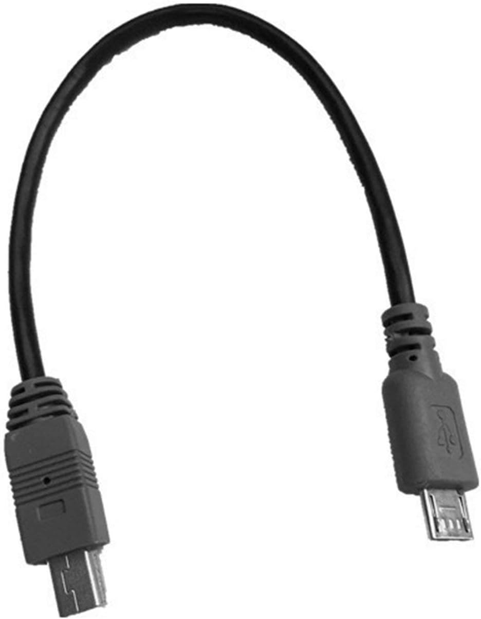 Ba30DEllylelly Cable de 20 cm, micro USB a mini USB OTG, conector macho y convertidor de carga