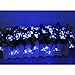 LE Solar String Lights Cherry Blossom, 23ft, 50 LED, Waterproof, Blue, Light Sensor, Decoration, Outdoor, Christmas Tree, Thanksgiving, Wedding, Garden, Lawn, Patio, Party