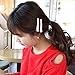 Ruihfas Fashion 4Pcs Eye-catching Women Girls Pearl Rhinestone Beak Clip Duckbill Clip Alligator Clip Hair Clip Hairpin 2.36×0.4 inch