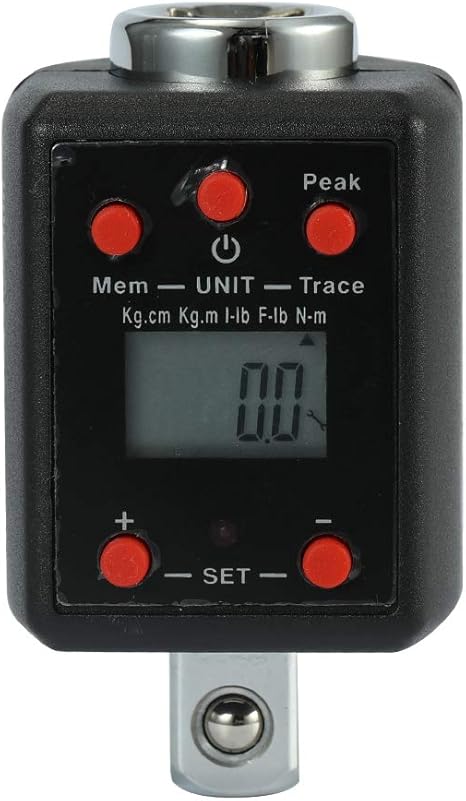 Amazon トルクレンチアダプター 高精度 電子 デジタルディスプレイ 調整可能な トルクメーター 1 5 1000nm ユニバーサルレンチ Wrg6 600 Diy 工具 ガーデン