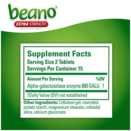 Beano Extra Strength, Gas Prevention & Digestive Enzyme Supplement, 30 Count, 3 Pack Pricepulse