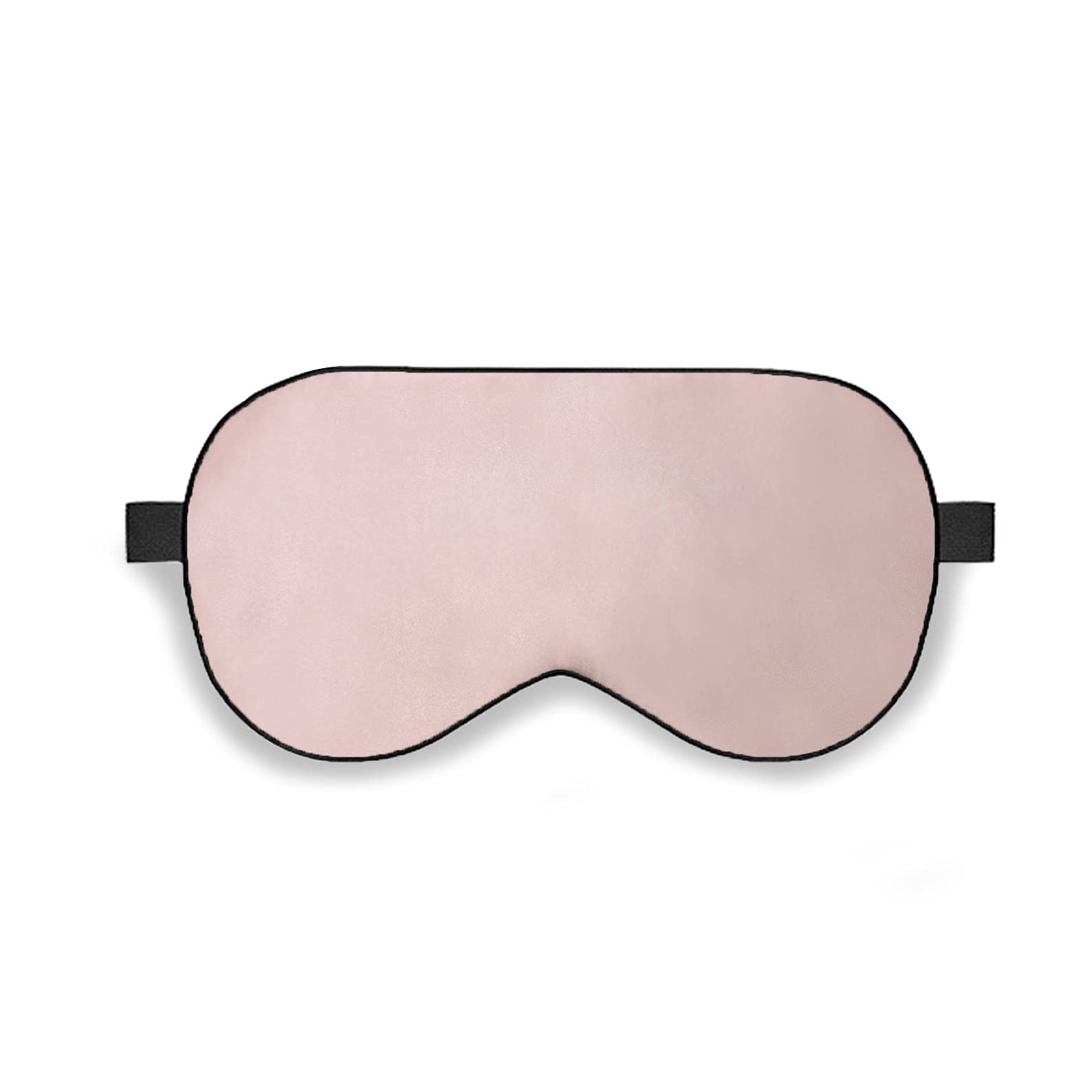 Sleep Eye Mask Silk Blindfold Natural Silk with Adjustable Strap Comfortable and Light Blocking for Men Women Teens and Kids Blind Fold. (Light Pink)