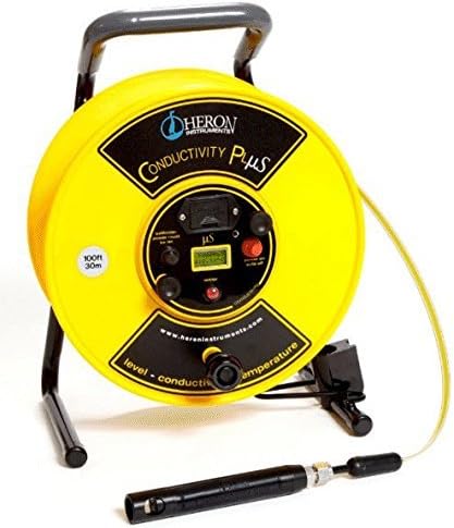 Heron 6106 Cplusx600ft Conductivity Plus Water Level Meter with Temperature, 600'