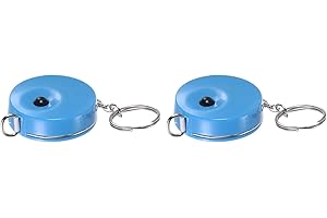 HARFINGTON 2pcs Measuring Tape 1.5M/60-inch Retractable Tailors Tape Measure Pocket Size with Key Chain for Body, Fabric, Sew