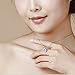 KOHAKOU Women's 18K White Gold Plated CZ Crystal Pendant Necklace Magic Cube Square Shape Necklace
