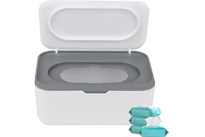 Flushable Wipes Dispenser Compatible with Cottonelle, Wipe Holder for Bathroom with Leak-Proof, Baby Wipes Container Diaper W