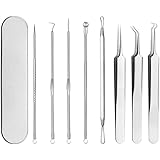 Pinkiou Blackhead Removers Comedone Pimple Removal Extractors Acne Blemish Needles Tool Kit Treatment for Whitehead Popping Z