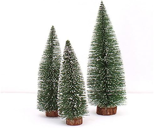 Desktop Miniature Pine Tree Tabletop Christmas Tree Small Pine Tree Decor Christmas Tree Toppers (Green, 30)