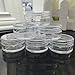 50Pcs Portable Travel Cosmetic Sample Containers 5 Gram Plastic Pot Jars