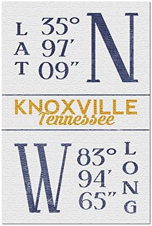 Amazon Com Knoxville Tennessee Latitude And Longitude Orange And Blue 802 Premium 500 Piece Jigsaw Puzzle For Adults 13x19 Made In Usa Toys Games
