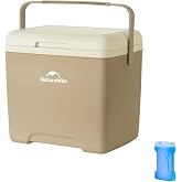Naturehike 5/15/19/34QT Hard Cooler Insulated Ice Chest for Outdoor Camping | Ice Retention Hard Shell Cooler for Beach Fishing Picnic BBQ, Heavy Duty Portable Insulated Ice Box for Tailgating &amp; Camping