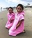 COR Surf Poncho Changing Towel Robe with Hood and Front Pocket for Kids, Doubles Up As Beach Towel and Blanket, Made of Quick Dry Microfiber, Fits Ages 3-8 Years Old (Pink, one Size fits Most)