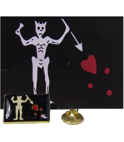 Spilla Badge Pirata Jack Rackham Jolly Roger – Spilla Da Cappello, Bandiera, Biker, Gilet - Foto 2