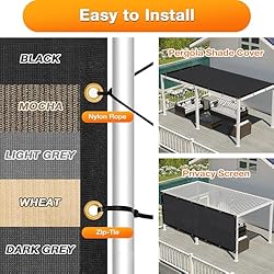 Artpuch Outdoor Pergola Shade Cover 4x4 FT Sun
