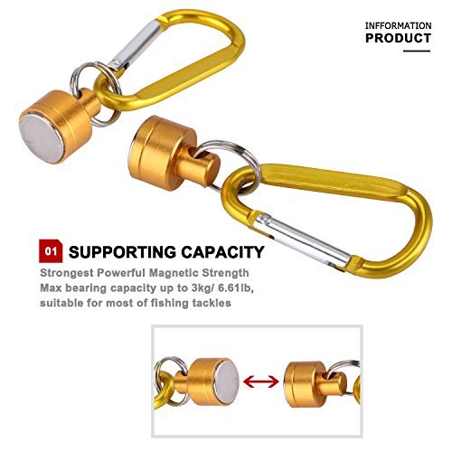 Yogayet Magnetic Net Release Holder for Fly Fishing 6.6lb