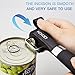 KOKODI Manual Can Opener, Kitchen Handheld Stainless Steel Smooth Edge Tin Opener,Easy Cut for Cooking Black