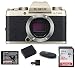 FUJIFILM X-T100 Mirrorless Digital Camera Body (Champagne Gold) Bunlde, Includes: SanDisk 32GB Memory Card, Spare Battery, Card Reader and Memory Card Wallet (5 Items)thumb 4