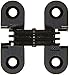 SOSS - 103CUS19 103 Zinc Invisible Hinge with Holes for Wood or Metal Applications, Mortise Mounting, Black E-Coat Exterior Finish (Pack of 2)