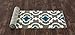 Cozy Moroccan Trellis Gray/Turquoise 2' x 7'2