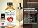 BioFinest Strawberry Fragrance Oil - 100% Pure & Natural - Fresh Home Scent - Air Refresher - Relaxing Aromatherapy - Skin and Hair Care - FREE E-Book (10ml)
