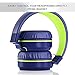 Artix RS7 Sports Foldable Bluetooth on Ear Headphones with 3.5mm Cable - Blue