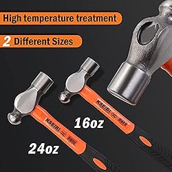 KSEIBI 271645 Ball Pein Hammers with Fiberglass