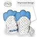Baby Teething Mitten | Teether Mitt | BPA Free Gloves | Shower Gifts | MaBaby (Blue, 2-Pack)