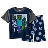 Boys 2-Piece Minecraft Creeper Pajama Set