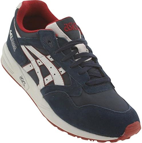 ASICS Men's Gel Saga Fashion Sneaker,Navy/Soft Grey,13 M US