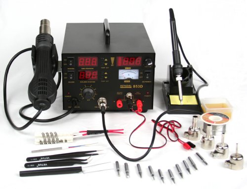 Kendal 853d 4 in 1 smd hot air rework & soldering i…