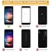 HTECHY Compatible with iPhone 5S Screen Replacement Black Display Touch Screen LCD Digitizer Assembly with Repair Tools Kit Screen Protector