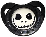 Envy Body Shop Adult Sized Cute Gem Halloween Pacifier Dummy for Adult Halloween Baby ABDL/DDLG/Little Space BigShield (Black, Little Nightmare)