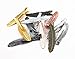 yueton 12pcs Colorful Metal Feather Prong Clips Alligator Hair Clips Barrettes Bobby Pin Bride Headwear Edge Clip Clamps