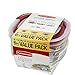 Rubbermaid Easy Find Lids Glass Food Storage and Meal Prep Containers, Set of 3 (6 Pieces Total)