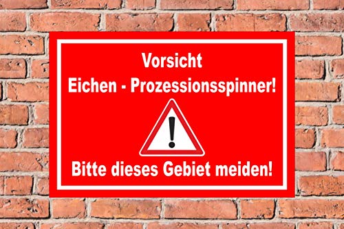 Melis-Folienwerkstatt Schild Eichen-Prozessionsspinner - 30x20cm - 3mm Hartschaum â 20 VAR S00359-123-D – Bild 3