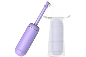 AOVIKOOD Portable Bidet for Travel, Reusable Peri Bottle for Postpartum Care, Handheld Sprayer for Women and Men, 380ml(12.8oz) Large Personal Hygiene Cleaning Bottle with Leakproof Design, Eco-Friendly Purple