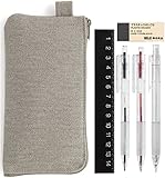 MUJI Canvas Multi-purpose Pen Case Oily pens