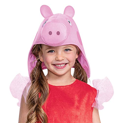 Peppa Pig Costume For Girls, Official Nick Jr Character Jumpsuit Dress