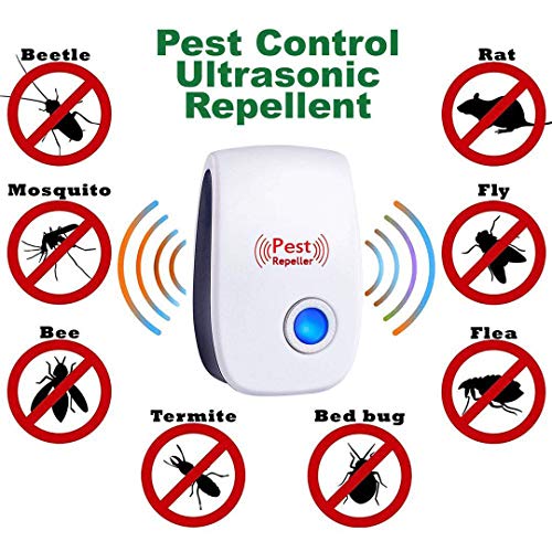 Bocianelli Ultrasonic Pest Repeller Plug in Pest Control 6 Packs, 2020 Best Indoor Repellent for Children and Pets Safe, Electronic Pest Control, Mice, Bugs, Ants, Insects and Cockroaches Repellent
