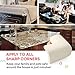 Table Corner Protectors for Baby - Pre-Taped Corner Guards, 8 Pack, Large, Off White