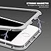 iPhone 8 Case, LIGHTDESIRE Slim Bumper [Magnetic Adsorption Installation] iPhone 7 Case Tempered Screen Cover Front and Back Case Aluminum Metal for iPhone 8/7 (Silver)