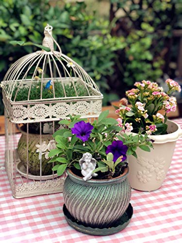 MUAMAX Angel Garden Stakes, Decorative Cherub for Fairy Graden Miniature Micro Landscape Ornament, Flowerpot Décor