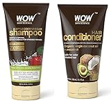 Wow Apple Cider Vinegar Shampoo 6.8 fl oz + Wow Hair Conditioner 5.1 fl oz Sulphate & Parabeen Free