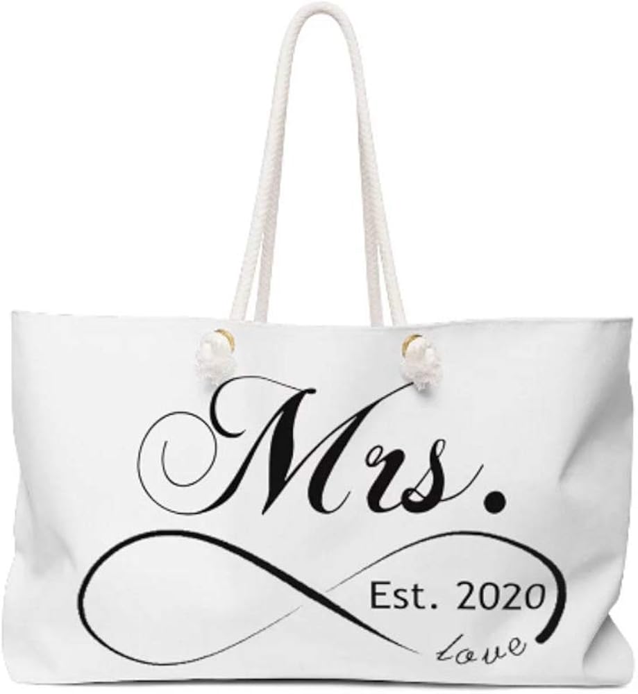 bride weekender bag