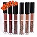 KLEANCOLOR FULL 6 SHADES MADLY MATTE LIP GLOSS NATURAL NUDE BEIGE BROWN LIQUID LG1815 + FREE EARRING