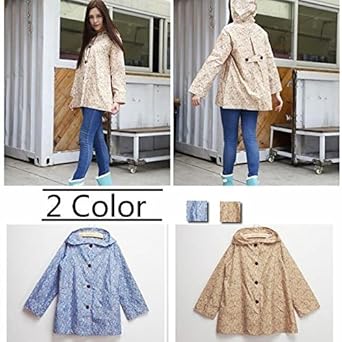 Amazon ショートタイプ レインコート 女性 雨着 レディース ポンチョ