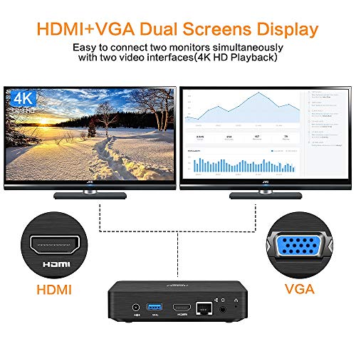 3 Fanless+x5+Z8350+Graphics+Desktop+Computer